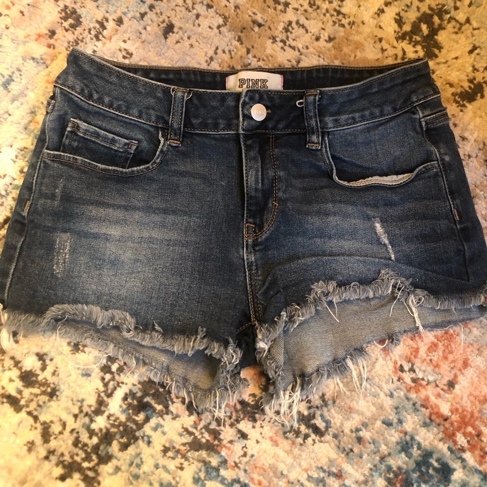 VS PINK frayed shorts